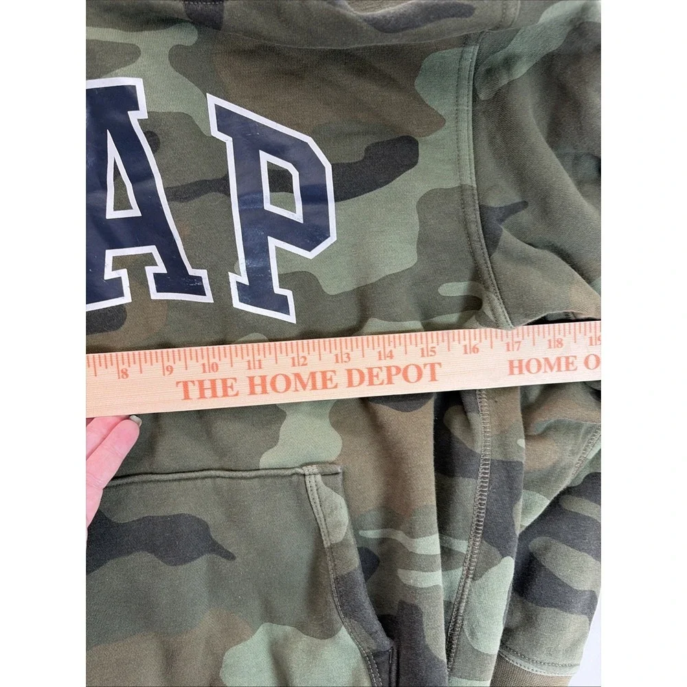 Gap Hoodie Kids XL (12-13)  Camouflage Cotton Graphic Print  Retro Grunge 90s‎